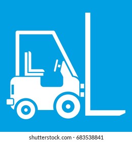 Stacker loader icon white