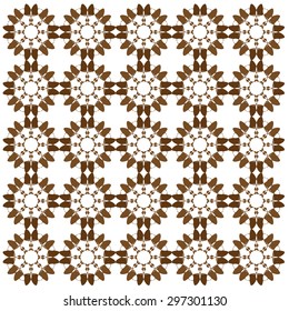stacking brown star pattern with circles