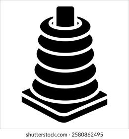 Stacking Toy Icon Element For Design