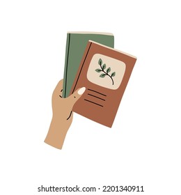 Stacks of books for reading, pile of textbooks for education. Set of literature, dictionaries, planners. Colored flat vector illustration isolated on white background