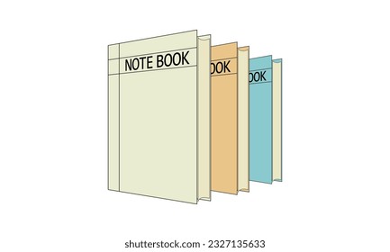 Stacks of books for reading, pile of textbooks for education. Set of literature, dictionaries, encyclopedias, planners with bookmarks. Colored flat vector illustration isolated on white background