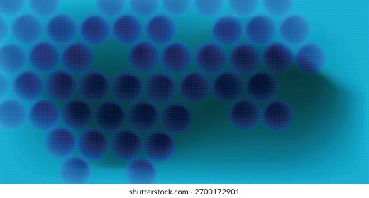 Stacks of circles and dots. Geometric circles and dots. Minimalist shapes. Abstract graphic molecular elements.