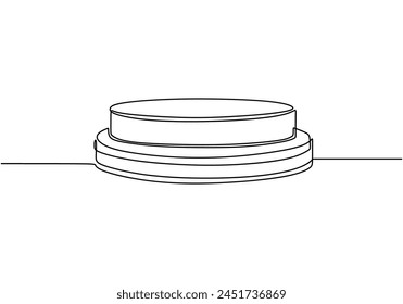 Stacks of coins penny cents. Continuous one line drawing