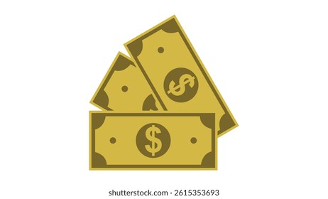 Stacks of Currency Bills Lying on a Flat Surface in a Simple Layout	