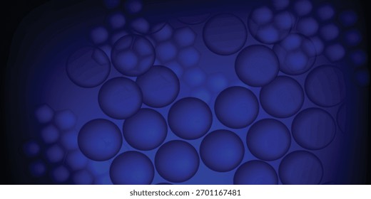 Stacks of hexagons and circles form a stunning art.