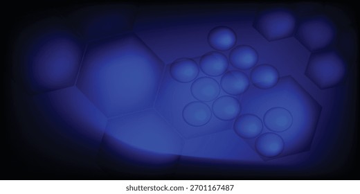 Pilhas de hexágonos e círculos formam uma arte impressionante.