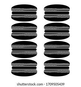 pilas de macarons de color
