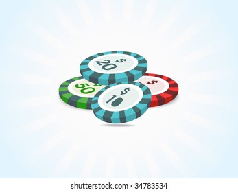 stacks of poker chips