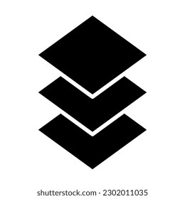 Stacks Vector Glyph Icon Design