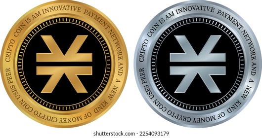 stacks-stx coin vector illustrations. 3d illustration. vector coins.