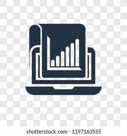 Stadistics vector icon isolated on transparent background, Stadistics transparency logo concept
