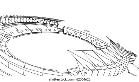 Football Stadium Sketch Images Stock Photos Vectors Shutterstock