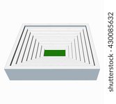 Stadium 3d isolated. Vector illustration. Vector illustration on a white background.