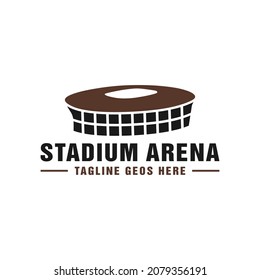 Stadium Arena Building Inspiration Illustration Logo Design