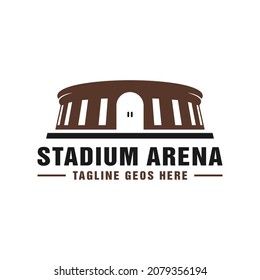 stadium arena building inspiration illustration logo design