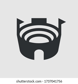 Stadium or arena. Simple vector icon
