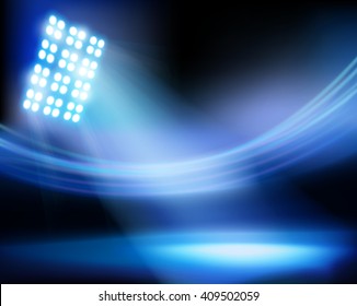 The stadium before the match. Vector illustration.