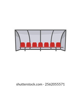 Stadium Bench, Football Championship Soccer Illustration