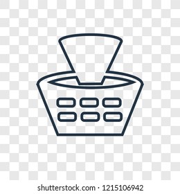 Stadium concept vector linear icon isolated on transparent background, Stadium concept transparency concept in outline style