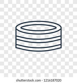 Stadium concept vector linear icon isolated on transparent background, Stadium concept transparency concept in outline style