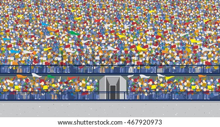 Stadium Crowd Stock Vector (Royalty Free) 467920973 - Shutterstock