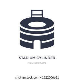 stadium cylinder icon on white background. Simple element illustration from American football concept. stadium cylinder sign icon symbol design.