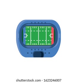 Stadium design, American football super bowl sport hobby competition game training equipment tournement and play theme Vector illustration
