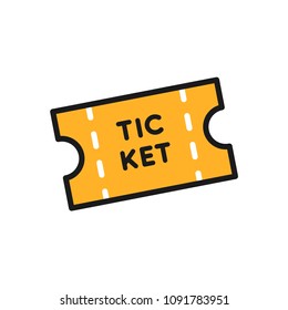 stadium entrance ticket icon. simple illustration outline style sport symbol.