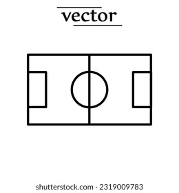 Stadium field, sport symbol vector icon. illustration on white background..eps