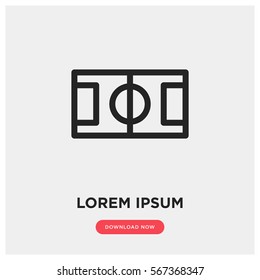 Stadium field vector icon