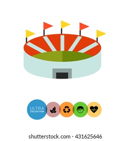 Stadium flat icon