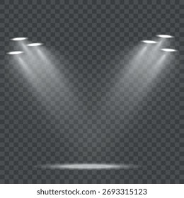 Estroboscópio do estádio conjunto isolado de luzes estroboscópicas de LED para palco de iluminação, estádio, pódio, apresentações publicitárias.