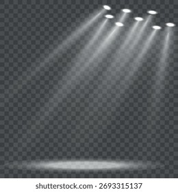 Estroboscópio do estádio conjunto isolado de luzes estroboscópicas de LED para palco de iluminação, estádio, pódio, apresentações publicitárias.