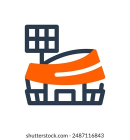 Stadium for Football Vector Icon