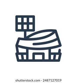 Stadium for Football Vector Icon