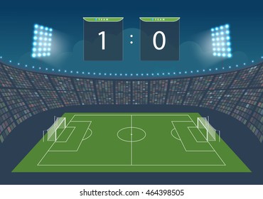 Stadium for game in football