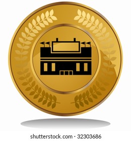 stadium gold coin