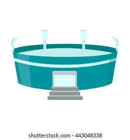 Stadium icon cartoon.
