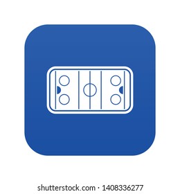 Stadium icon digital blue for any design isolated on white vector illustration