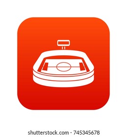 Stadium icon digital red for any design isolated on white vector illustration