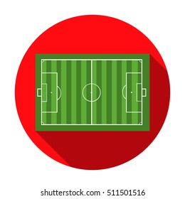 Stadium icon in flat style isolated on white background. Sport and fitness symbol stock vector illustration.