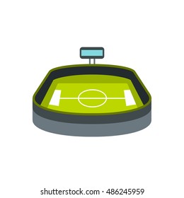 Stadium icon in flat style on a white background vector illustration