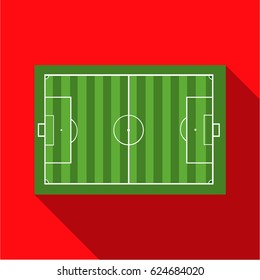 Stadium icon flate. Single sport icon from the big fitness, healthy, workout flate.