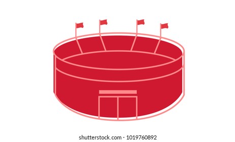 Stadium icon isolated vector illustration