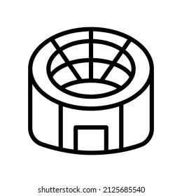 Stadium icon. line icon style. suitable for football field icon. simple design editable. Design template vector