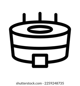 stadium icon or logo isolated sign symbol vector illustration - high quality black style vector icons