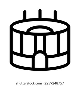 stadium icon or logo isolated sign symbol vector illustration - high quality black style vector icons