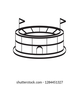 stadium icon outline