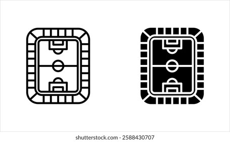 Stadium icon set vector illustration. Stadium symbol, isolated on white background.