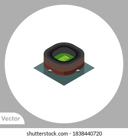 Stadium icon sign vector,Symbol, logo illustration for web and mobile